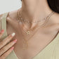 Fashion Style Simple Stars and Moon Multi-layered Clavicle Necklace