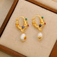 French Retro Palace Style Pearl Earrings