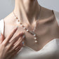 Simple Retro Freshwater Pearl Stitching Necklace