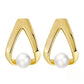 925 Sterling Silver Natural Baroque Pearl Earrings,1.6cm