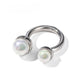 18K Gold Stainless Steel Open Ring,Gold & Silver