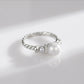 925 Sterling Silver Pearl Ring,#5-#9