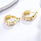 925 Sterling Silver Natural Freshwater Pearl Wheat Ear Earrings