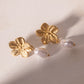 New Flower Fashion Retro Pearl Earrings