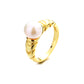 Retro Natural Freshwater Pearl Ring,17mm