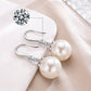 925 sterling silver imitation pearl earrings