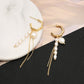 Retro Tassel Natural Pearl Earrings