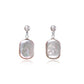 925 Silver Geometric Baroque Pearl Earrings