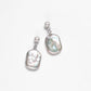 925 Silver Geometric Baroque Pearl Earrings