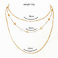 Fashionable and Simple Five-pointed Star Three-layered Clavicle Necklace