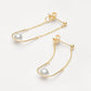 Fashion Retro Swing Pearl Tassel Earrings,3cm