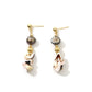 Conch Black Baroque Freshwater Pearl Earrings