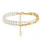 Gold-plated 925 Sterling Silver Personalized Stacked Bracelet