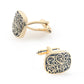 Retro Roman Pattern Enamel Metal Cufflinks