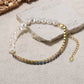 Sterling Silver Gold-plated 4-color Sports Style Bracelet