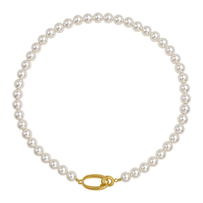 Hepburn Style Light Luxury All-match Pearl Necklace