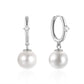 925 Sterling Silver Simple Style Pearl Inlaid Opal Earrings