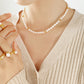 Simple Fashionable Freshwater Pearl Necklace