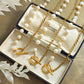 Freshwater Pearl OT Buckle Necklace and Bracelet Jewelry Sets