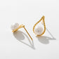 925 Silver Needle  Freshwater Pearl Drop Earrings