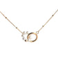 French Natural Pearl Concentric Knot Non-fading Necklace