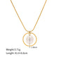 18K Gold Stainless Steel Freshwater Pearl Pendant Necklace