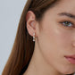 French Exquisite Zircon Bead Earrings