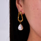 Irregular Geometric Shape Non-fading Pearl Earrings