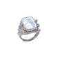 Baroque Square Pearl Ring,Adjustable