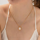 18K Gold Stainless Steel Freshwater Pearl Pendant Necklace