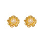 French Retro Palace Style Three-dimensional Flower Pearl Earrings