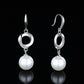 925 Sterling Silver Beaded Pearl Earrings