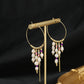 18K Natural Freshwater Pearl Ancient Craftmanship Earrings