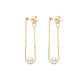 Fashion Retro Swing Pearl Tassel Earrings,3cm