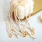 Palace Style Baroque Freshwater Pearl flower OT Buckle Necklace Bracelet Jewelry Set