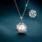 925 Sterling Silver Simple Drop-shaped Pearl Pendant Necklace