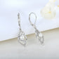 925 Sterling Silver Irregular Geometric Freshwater Pearl Earrings