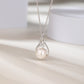 925 Sterling Silver Micro-inlaid Zircon Bead Pendant Necklace