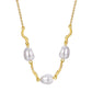 Brass Gold-plated Light Luxury Beaded Necklace,45-50cm