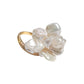 Baroque Shaped Pearl 925 Sterling Silver Ring, Adjustable