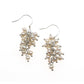 925 Sterling Silver Long Grape-shaped Freshwater Pearl Earrings