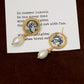 Palace Style Freshwater Pearl Old Coin Earrings