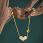 Non-fading Heart-shaped Geometric Pendant Pearl Necklace