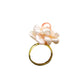 Original 925 Sterling Silver Baroque Pearl Flower Ring,Adjustable,17mm