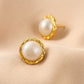 925 Silver Sea Pearl Earrings