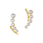 French Elegant Retro Asymmetric Pearl Earrings