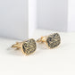 Retro Roman Pattern Enamel Metal Cufflinks