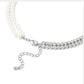 Pearl Stitching Clavicle Necklace,36.5cm