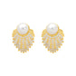 925 Silver Needle French Retro Pearl Earrings