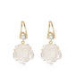 925 Sterling Silver Camellia Tassel Earrings